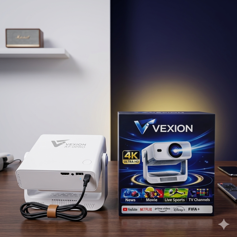 Vexion A100 Pro 4K and 8K Supported Android Projector